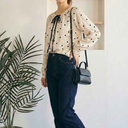 Blouse/リボンドットブラウス ST/No.22471