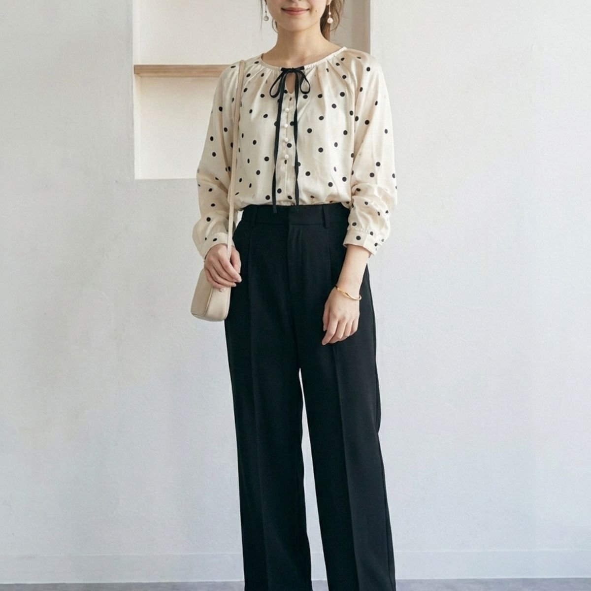 Blouse/リボンドットブラウス ST/No.22471