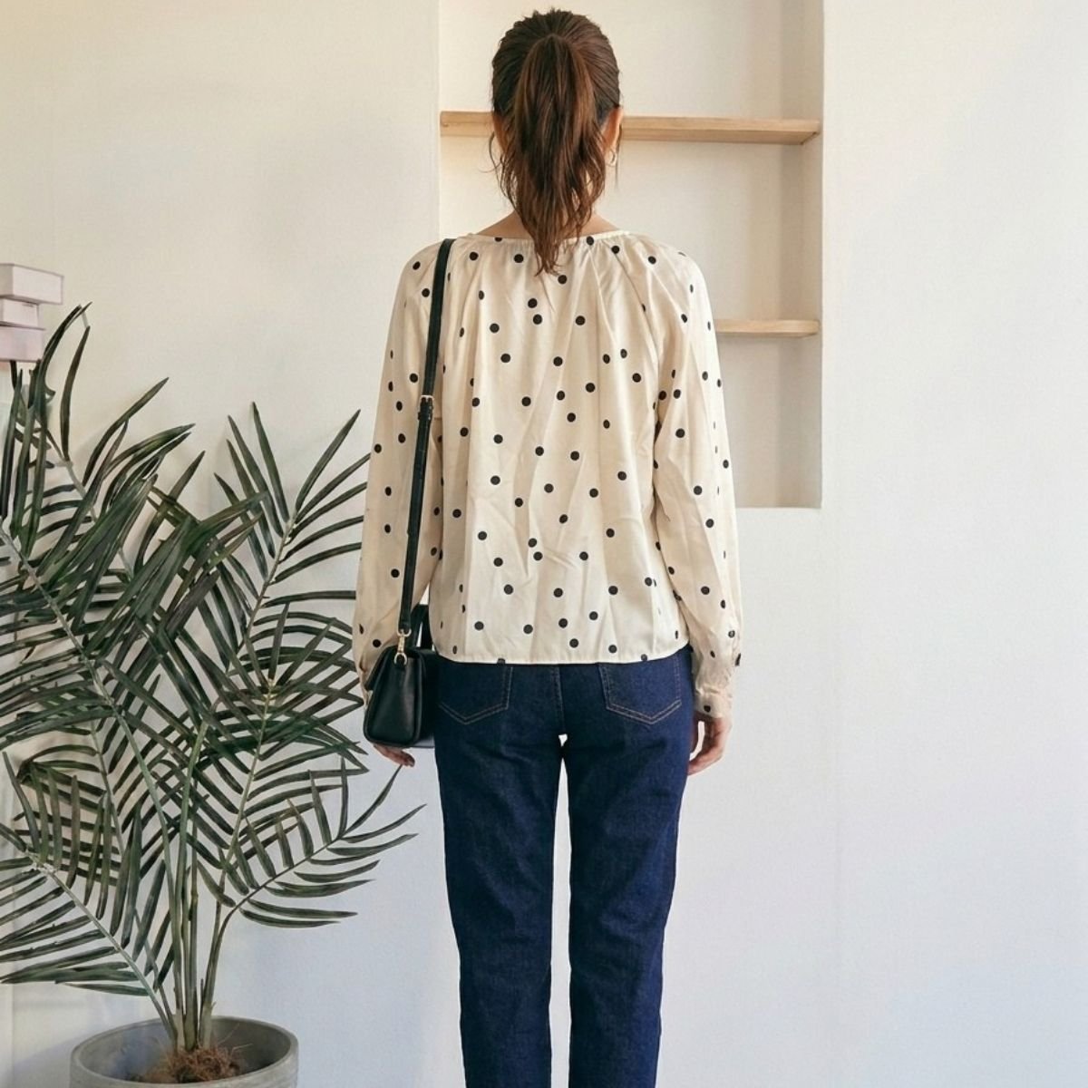Blouse/リボンドットブラウス ST/No.22471
