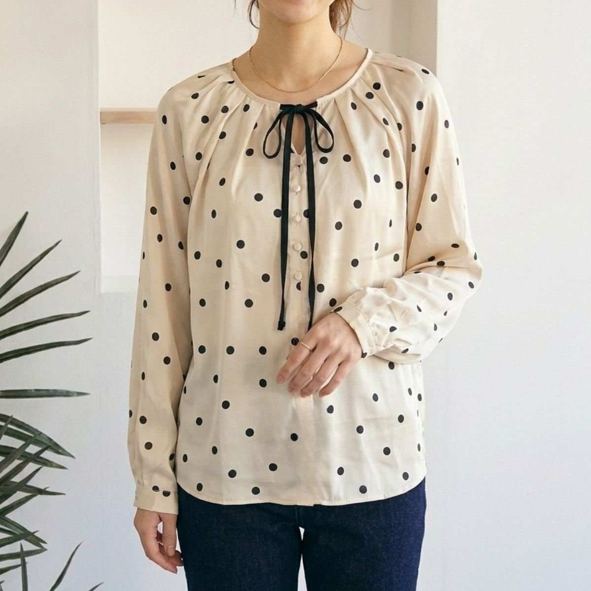 Blouse/リボンドットブラウス ST/No.22471