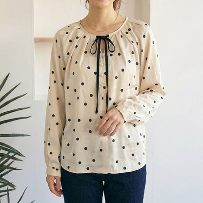 Blouse/リボンドットブラウス ST/No.22471