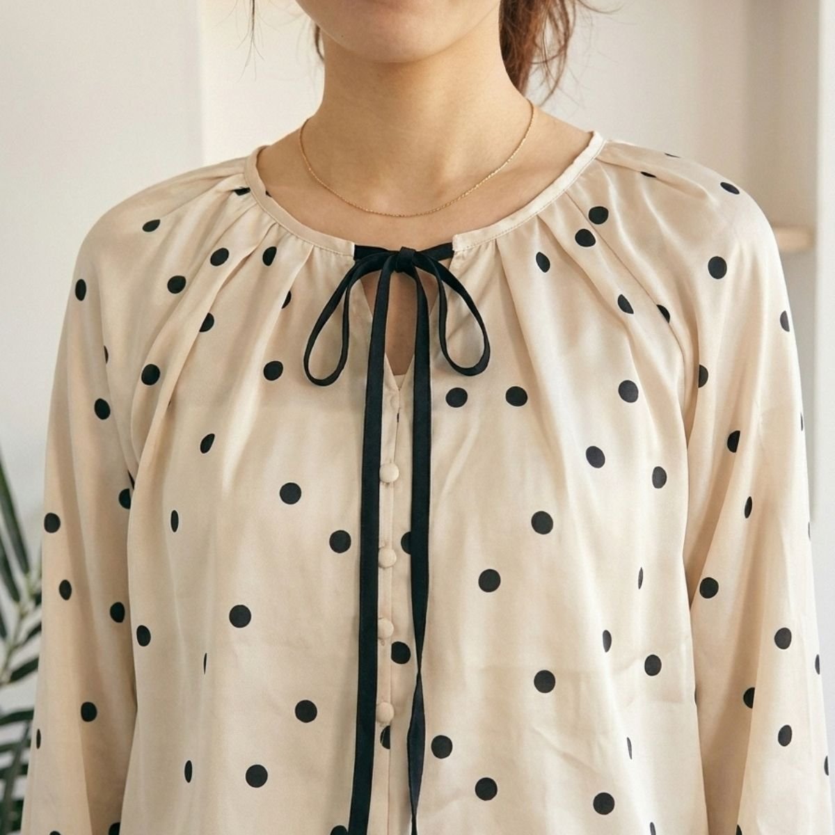 Blouse/リボンドットブラウス ST/No.22471