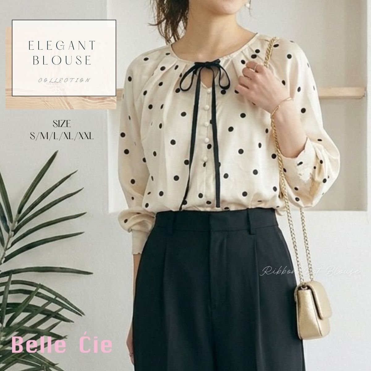Blouse/リボンドットブラウス ST/No.22471