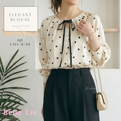 Blouse/リボンドットブラウス ST/No.22471