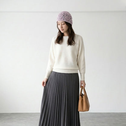 Cap/クロシェ編みニット帽 ST/No.22472