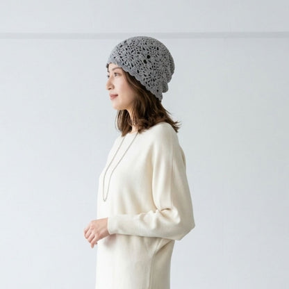 Cap/クロシェ編みニット帽 ST/No.22472