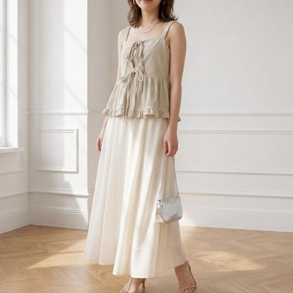 Tops/リボンペプラムビスチェ ST/No.22474