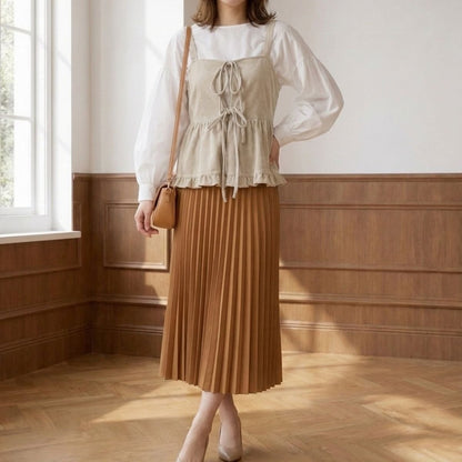 Tops/リボンペプラムビスチェ ST/No.22474