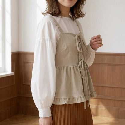 Tops/リボンペプラムビスチェ ST/No.22474