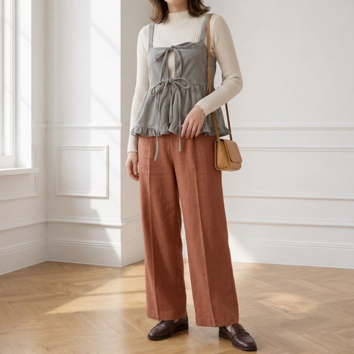 Tops/リボンペプラムビスチェ ST/No.22474
