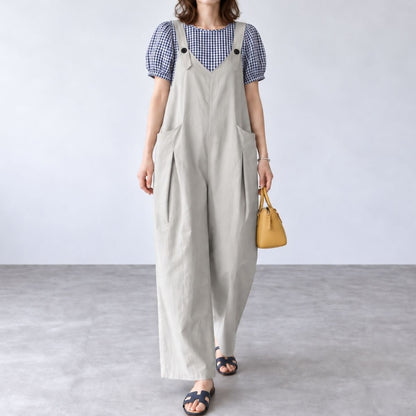 Overalls/ナチュラルワイドサロペット ST/No.22476