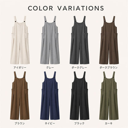 Overalls/ナチュラルワイドサロペット ST/No.22476