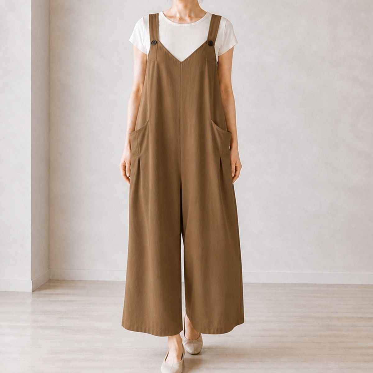 Overalls/ナチュラルワイドサロペット ST/No.22476