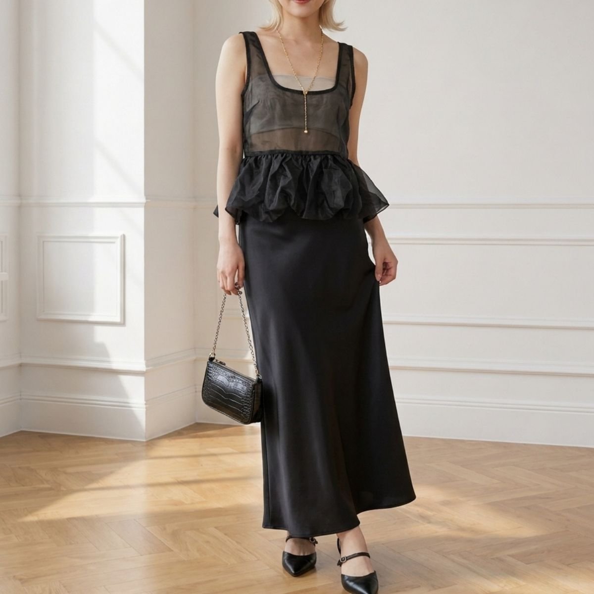Tops/リボンペプラムビスチェ ST/No.22479
