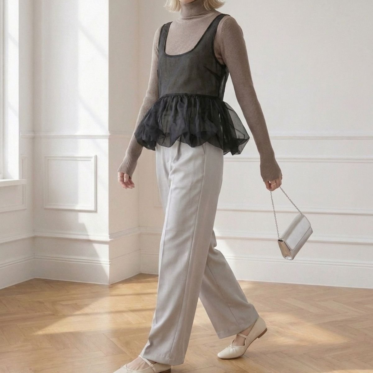 Tops/リボンペプラムビスチェ ST/No.22479