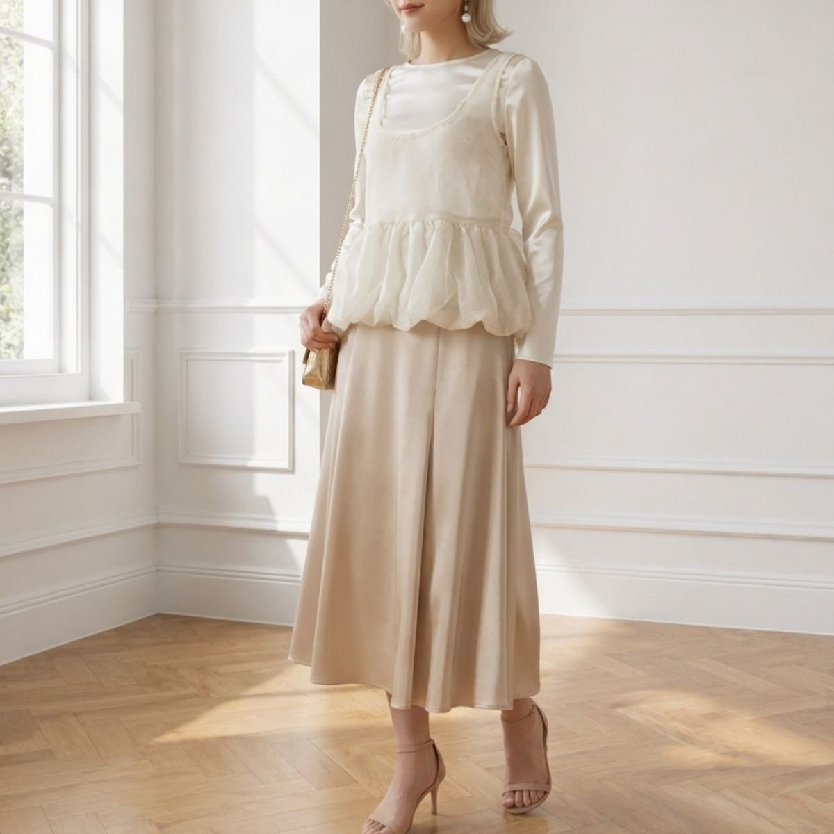 Tops/リボンペプラムビスチェ ST/No.22479