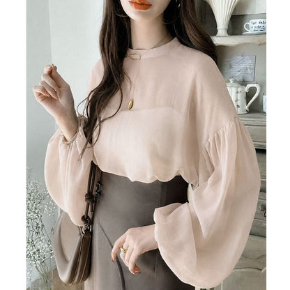 Blouse/ボリュームシアーブラウス ST/No.22481