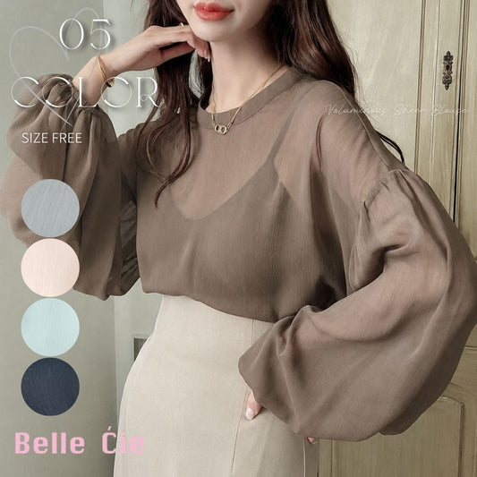 Blouse/ボリュームシアーブラウス ST/No.22481