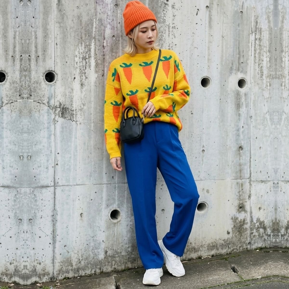 Knit/ニンジンジャガードニット ST/No.22484