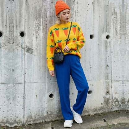Knit/ニンジンジャガードニット ST/No.22484