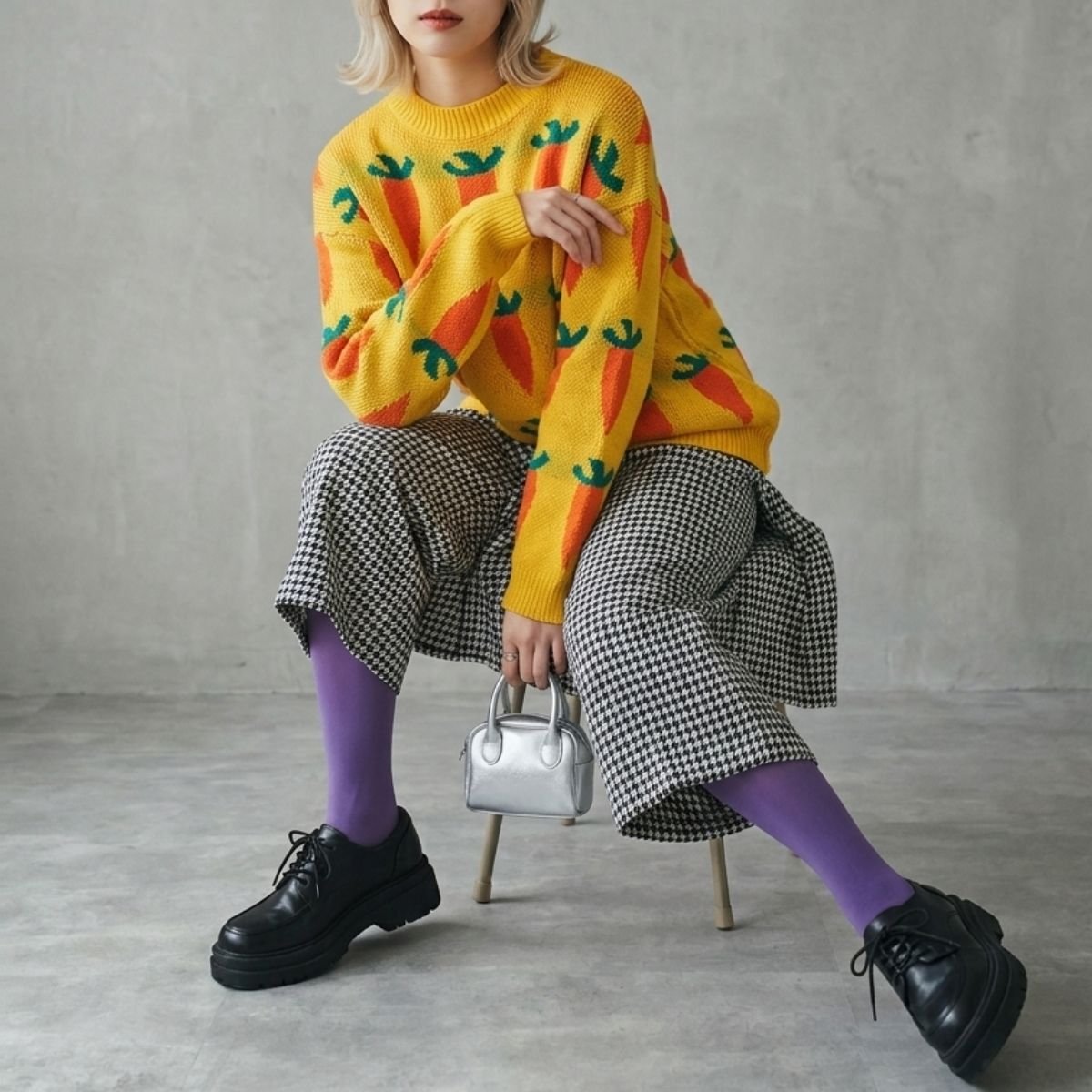 Knit/ニンジンジャガードニット ST/No.22484