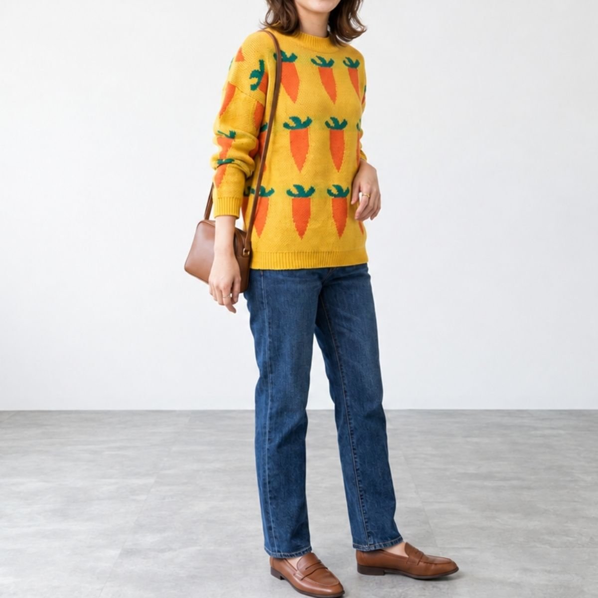 Knit/ニンジンジャガードニット ST/No.22484
