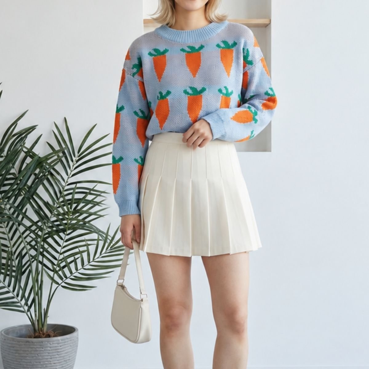Knit/ニンジンジャガードニット ST/No.22484