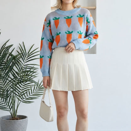 Knit/ニンジンジャガードニット ST/No.22484