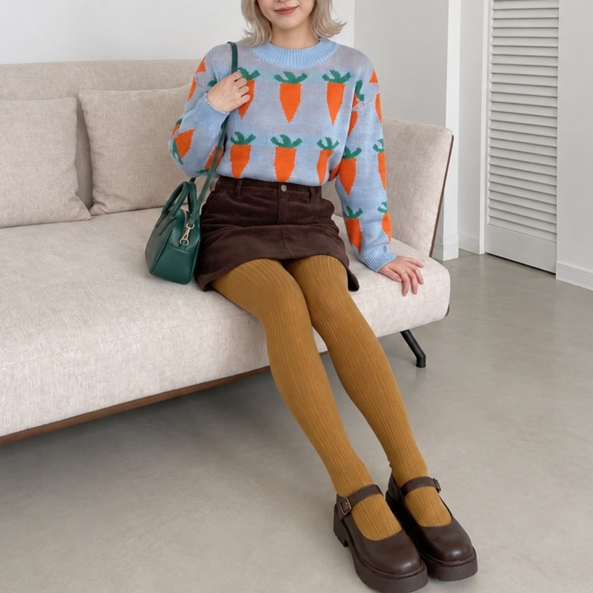 Knit/ニンジンジャガードニット ST/No.22484