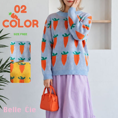 Knit/ニンジンジャガードニット ST/No.22484