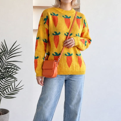 Knit/ニンジンジャガードニット ST/No.22484