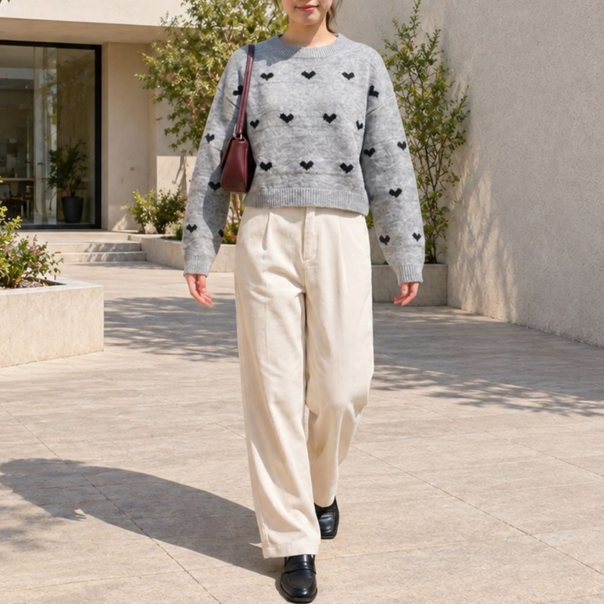Knit/ハートジャガードニット ST/No.22487