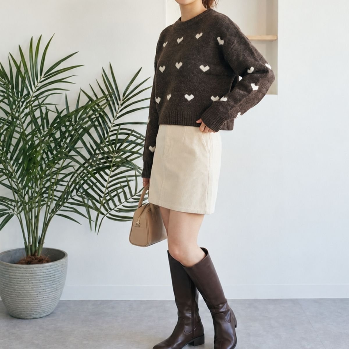 Knit/ハートジャガードニット ST/No.22487