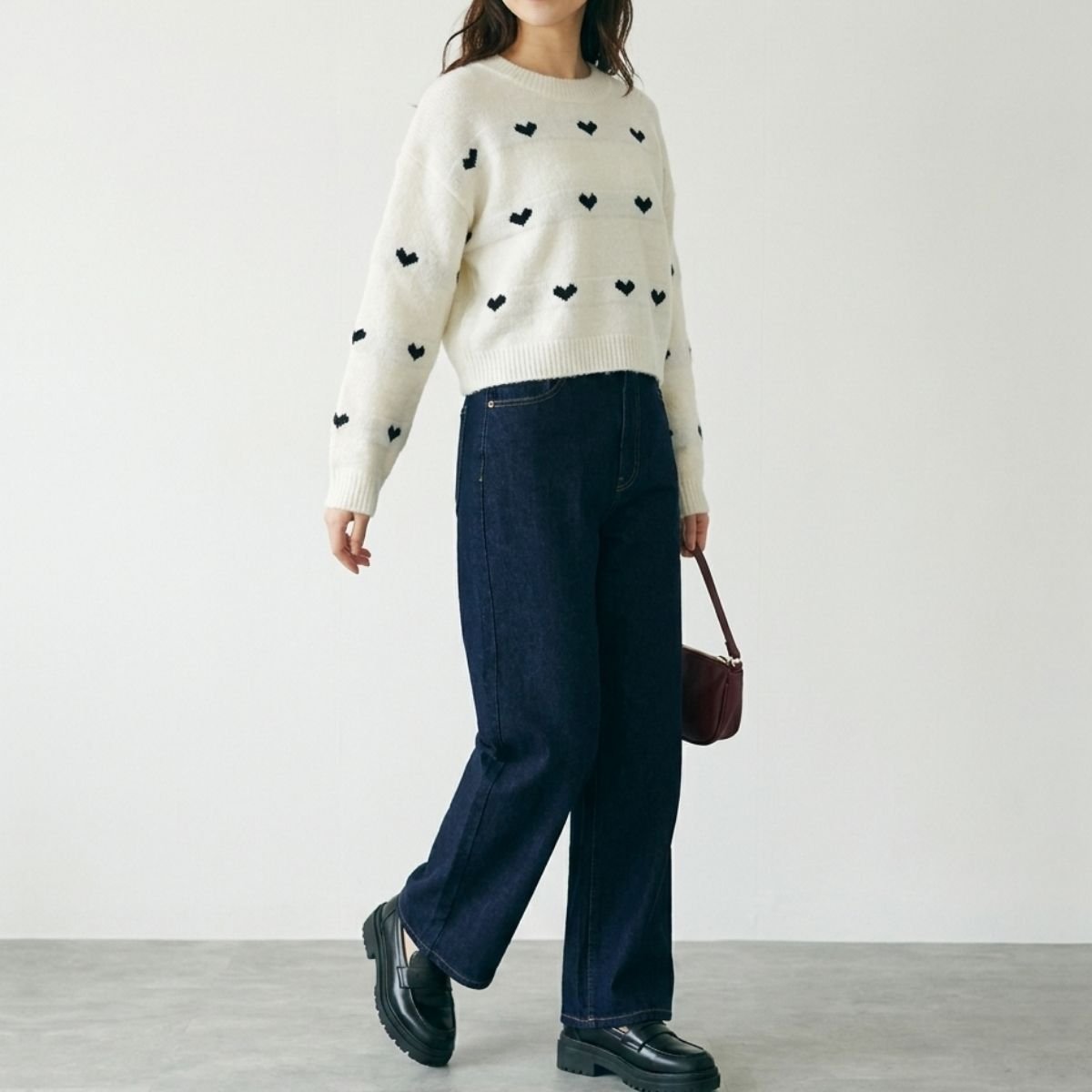 Knit/ハートジャガードニット ST/No.22487