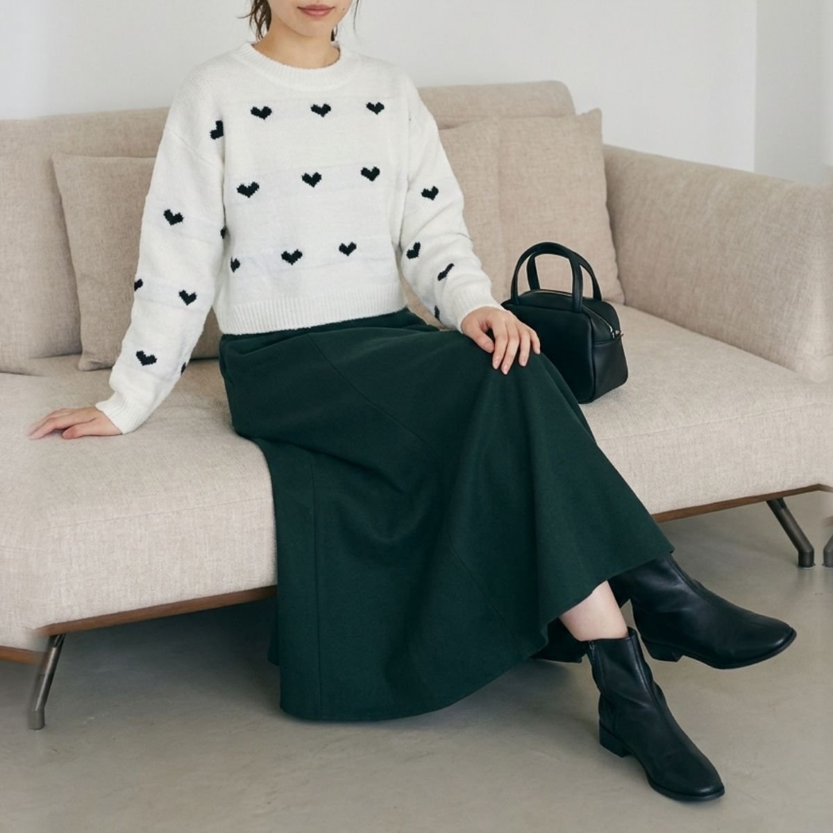 Knit/ハートジャガードニット ST/No.22487