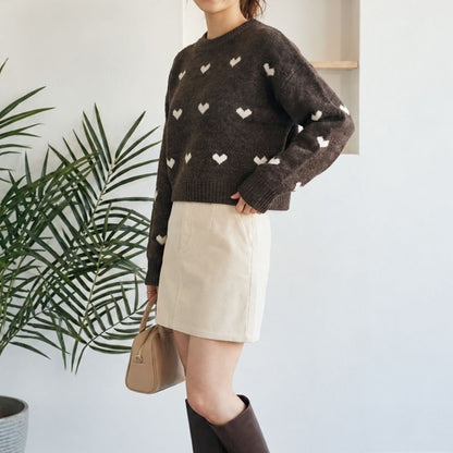 Knit/ハートジャガードニット ST/No.22487