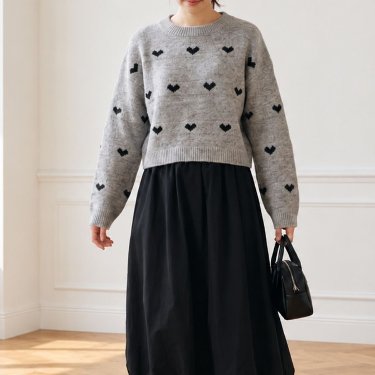 Knit/ハートジャガードニット ST/No.22487