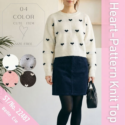 Knit/ハートジャガードニット ST/No.22487