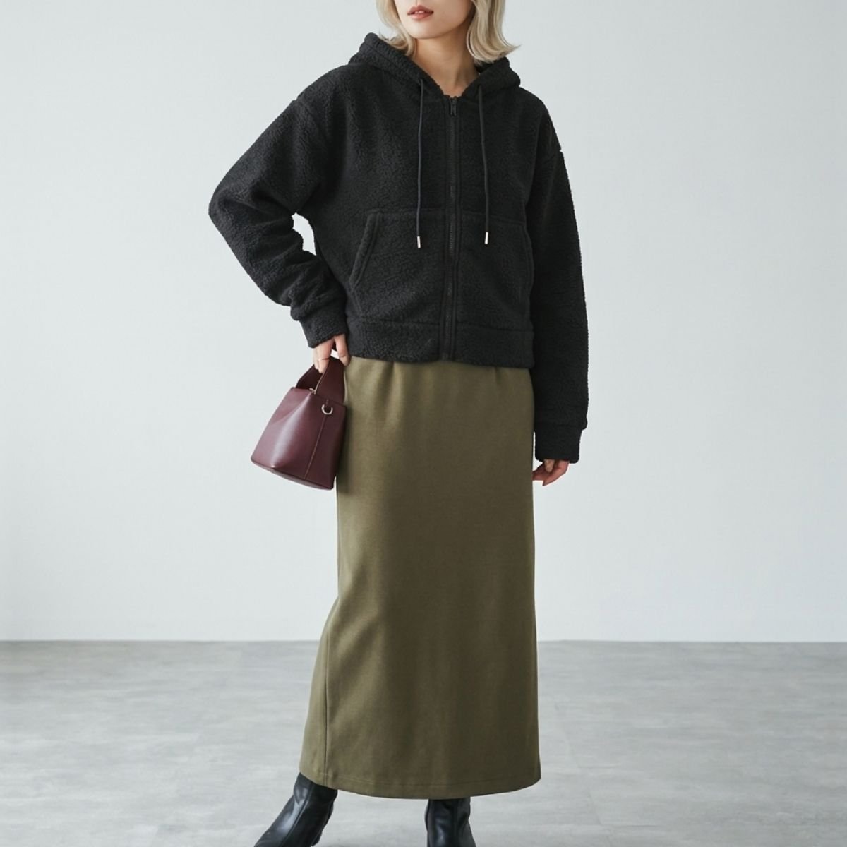 Jacket/シープボアジップパーカー ST/No.22489