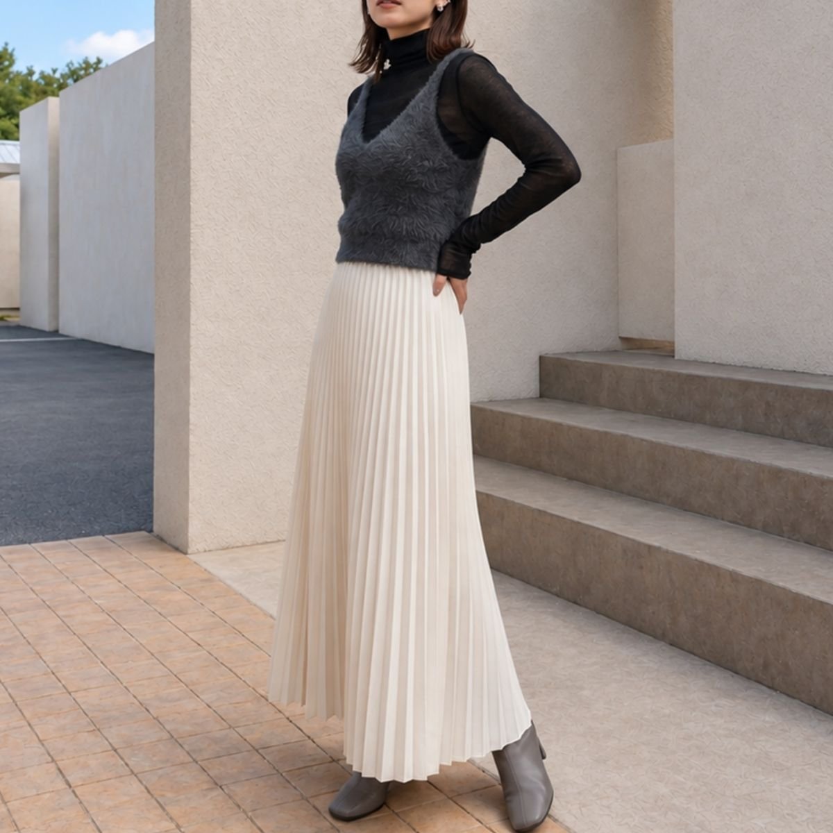 Tops/シャギーニットキャミビスチェ ST/No.22498