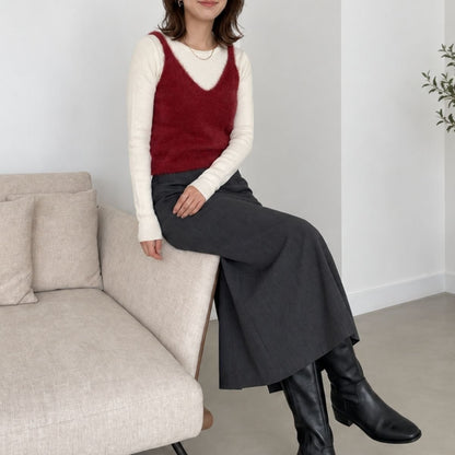 Tops/シャギーニットキャミビスチェ ST/No.22498