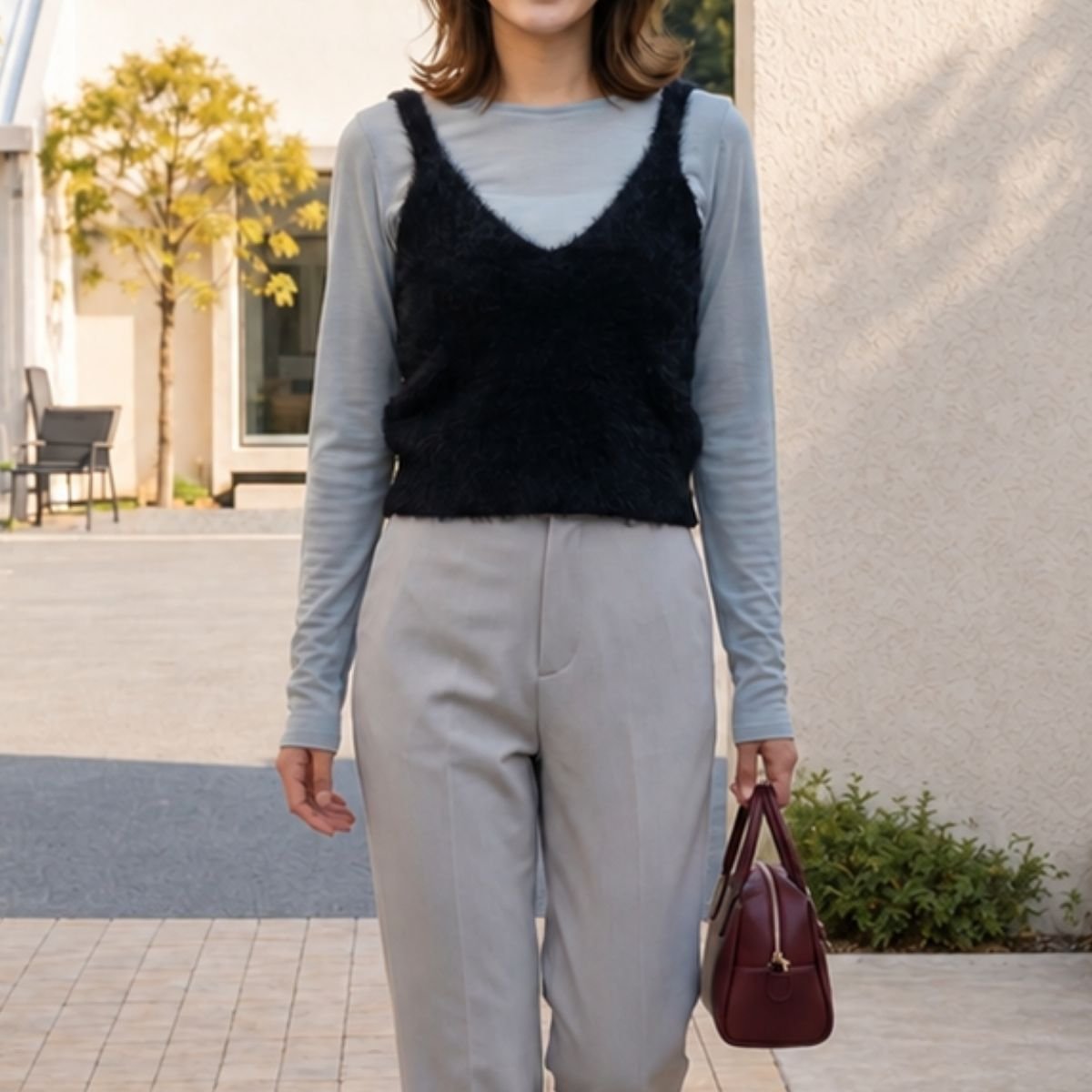 Tops/シャギーニットキャミビスチェ ST/No.22498