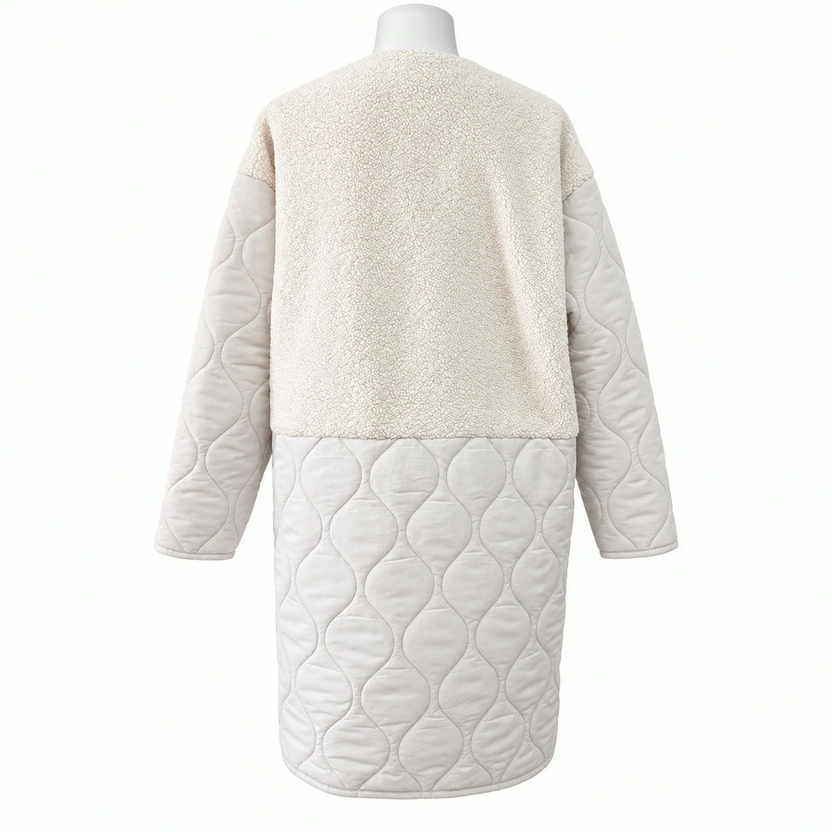 Outer/ボア切替キルティングロングコート ST/No.22509