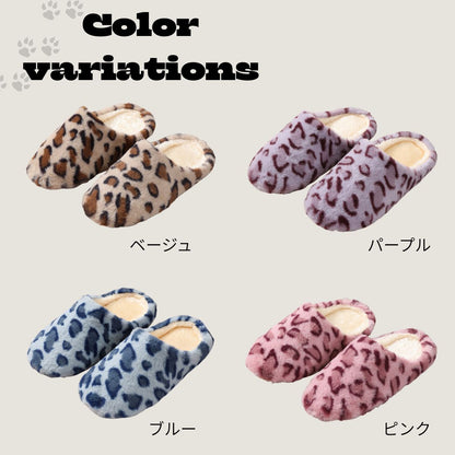 Chime Trip/レオパード柄ルームスリッパ ST/No.26046
