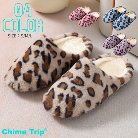Chime Trip/レオパード柄ルームスリッパ ST/No.26046