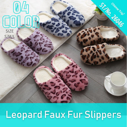 Chime Trip/レオパード柄ルームスリッパ ST/No.26046