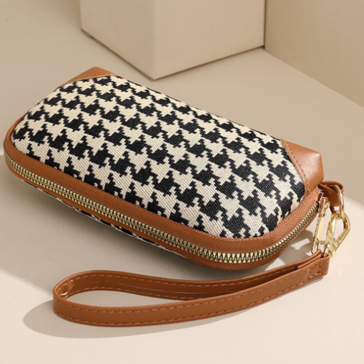 Chime Trip/千鳥柄クラシックマルチポーチ ST/No.26056