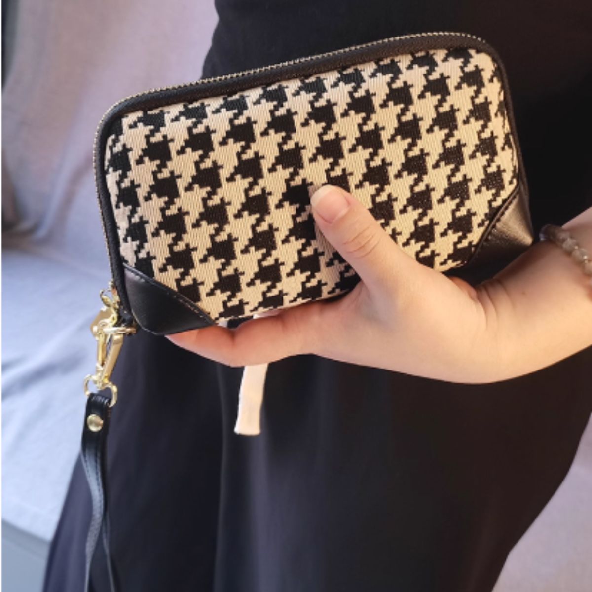 Chime Trip/千鳥柄クラシックマルチポーチ ST/No.26056