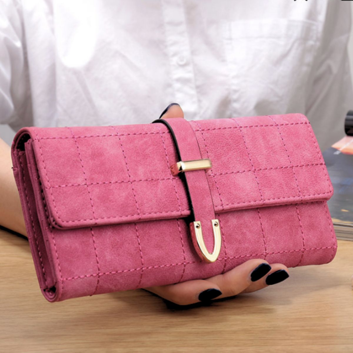 Chime Trip/モダントラッドチェックウォレット ST/No.26060