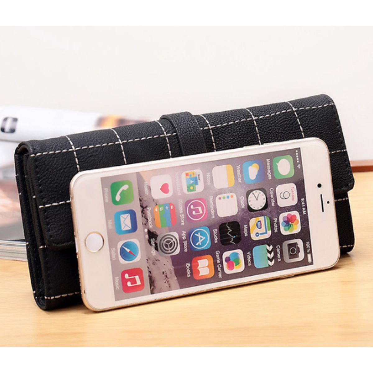 Chime Trip/モダントラッドチェックウォレット ST/No.26060